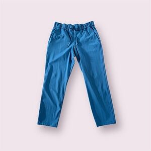 Lululemon On the Fly 7/8 Pants Petrol Blue Straight Leg Pull On Women's Size 8